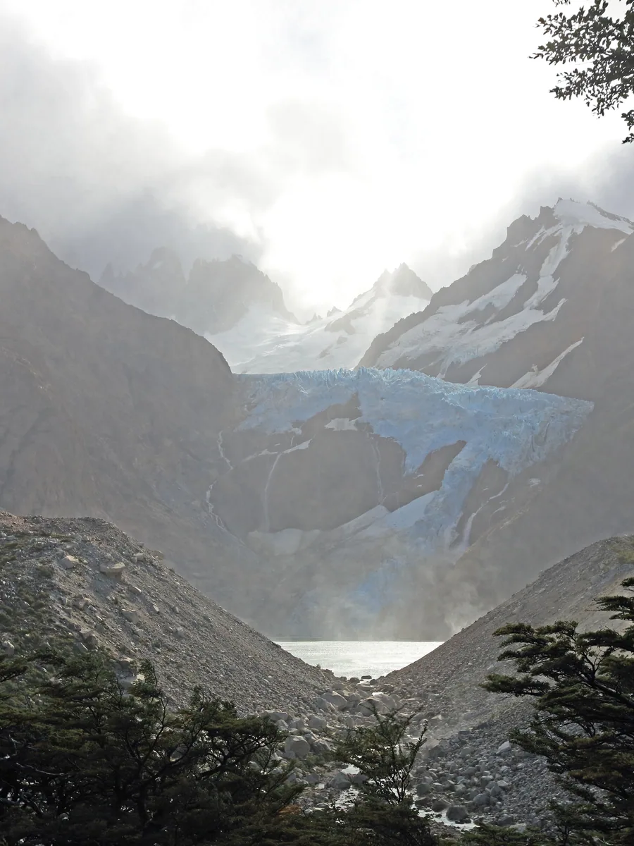 Viewpoint of the Piedras Blancas Glacier
