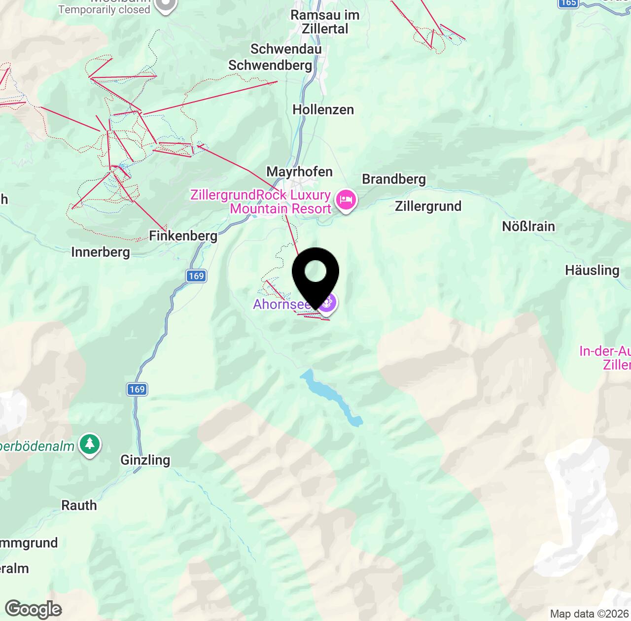 Map preview for Ahorn (Mayrhofner Bergbahnen AG)