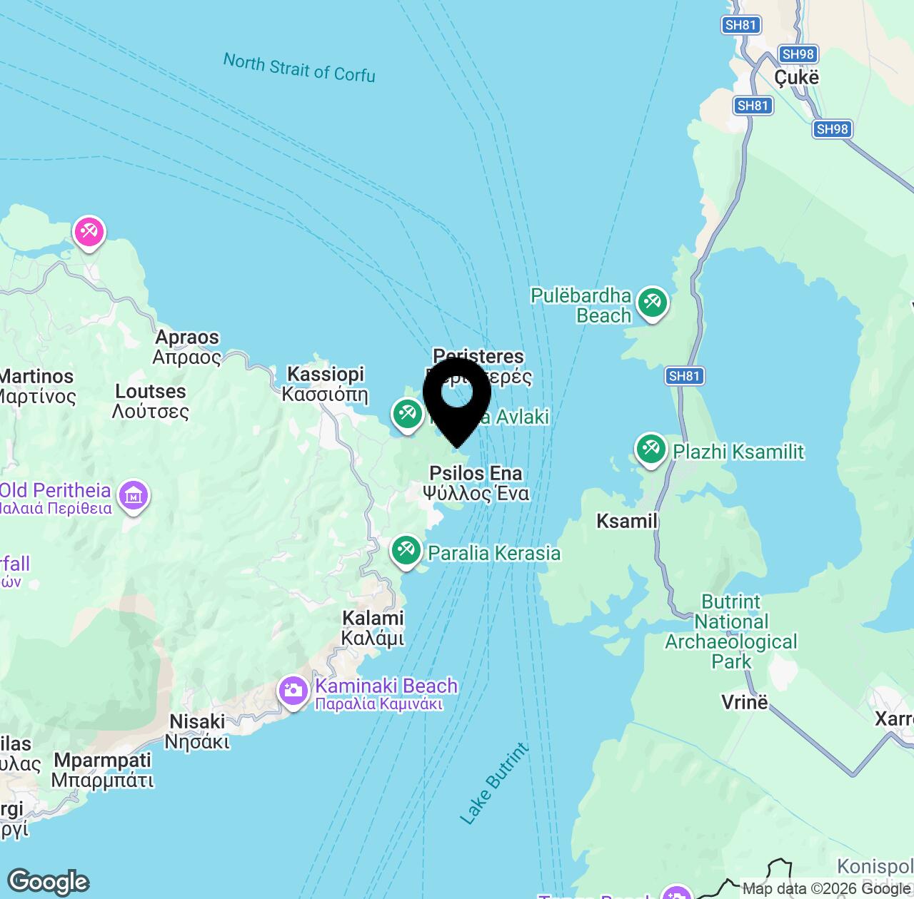 Map preview for Akoli Beach