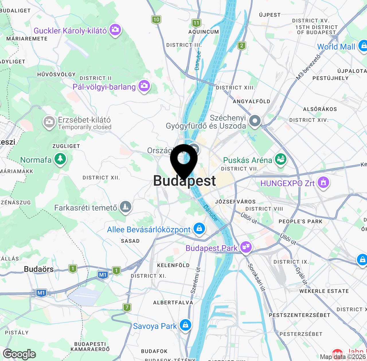 Map preview for Buda Castle Funicular