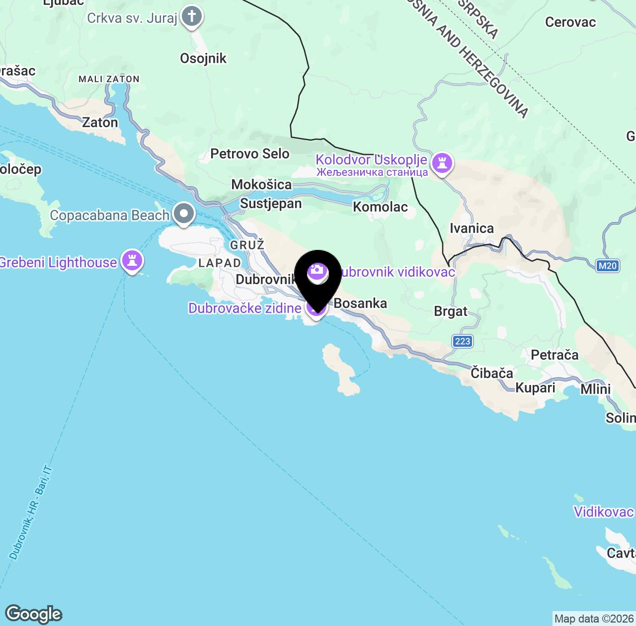 Map preview for Dubrovnik City Walls