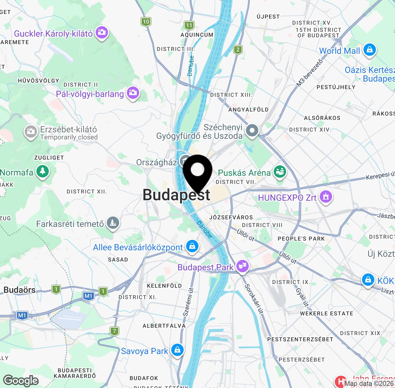 Map preview for Ferris Wheel of Budapest