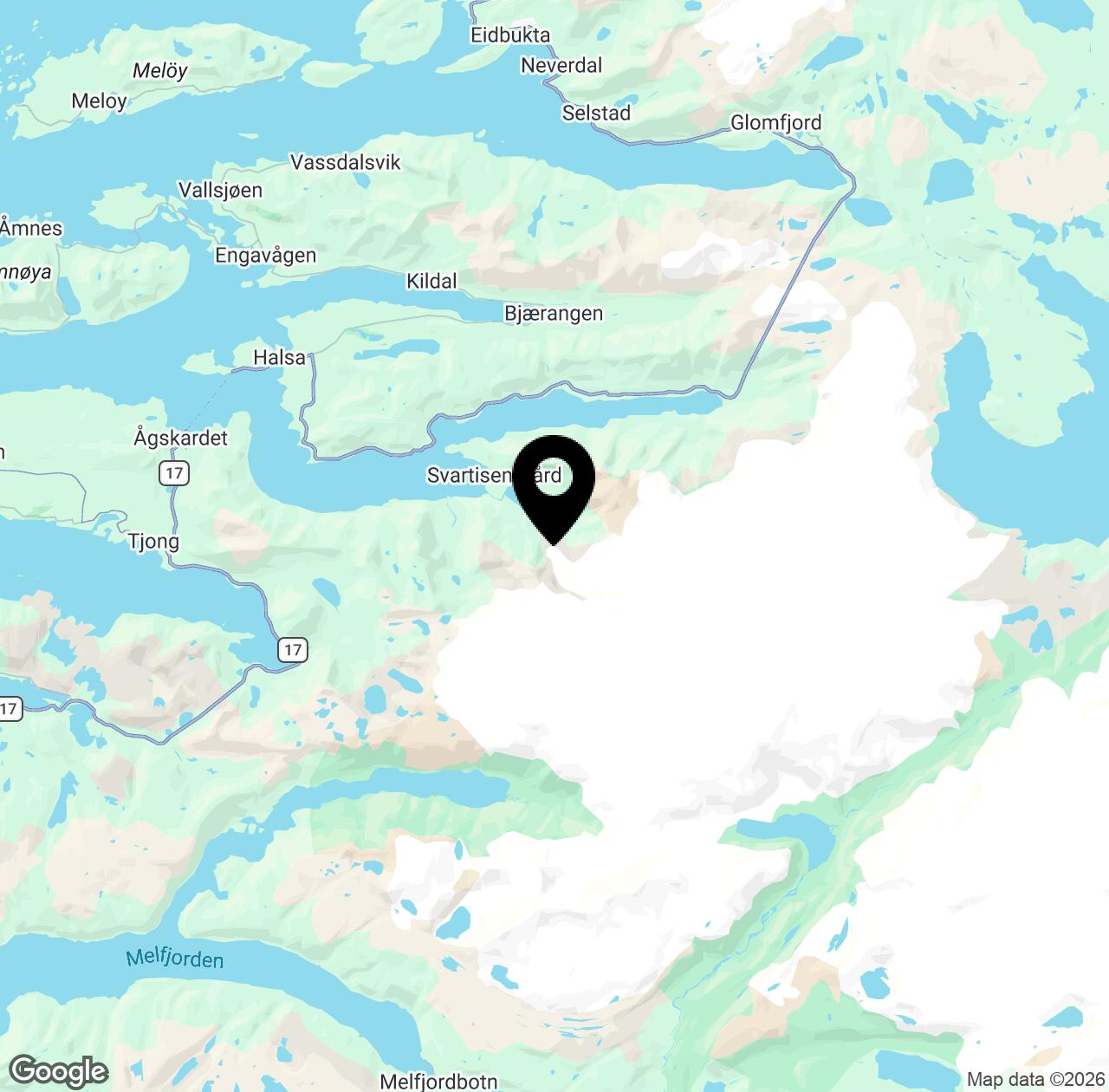 Map preview for Glacier Svartisen