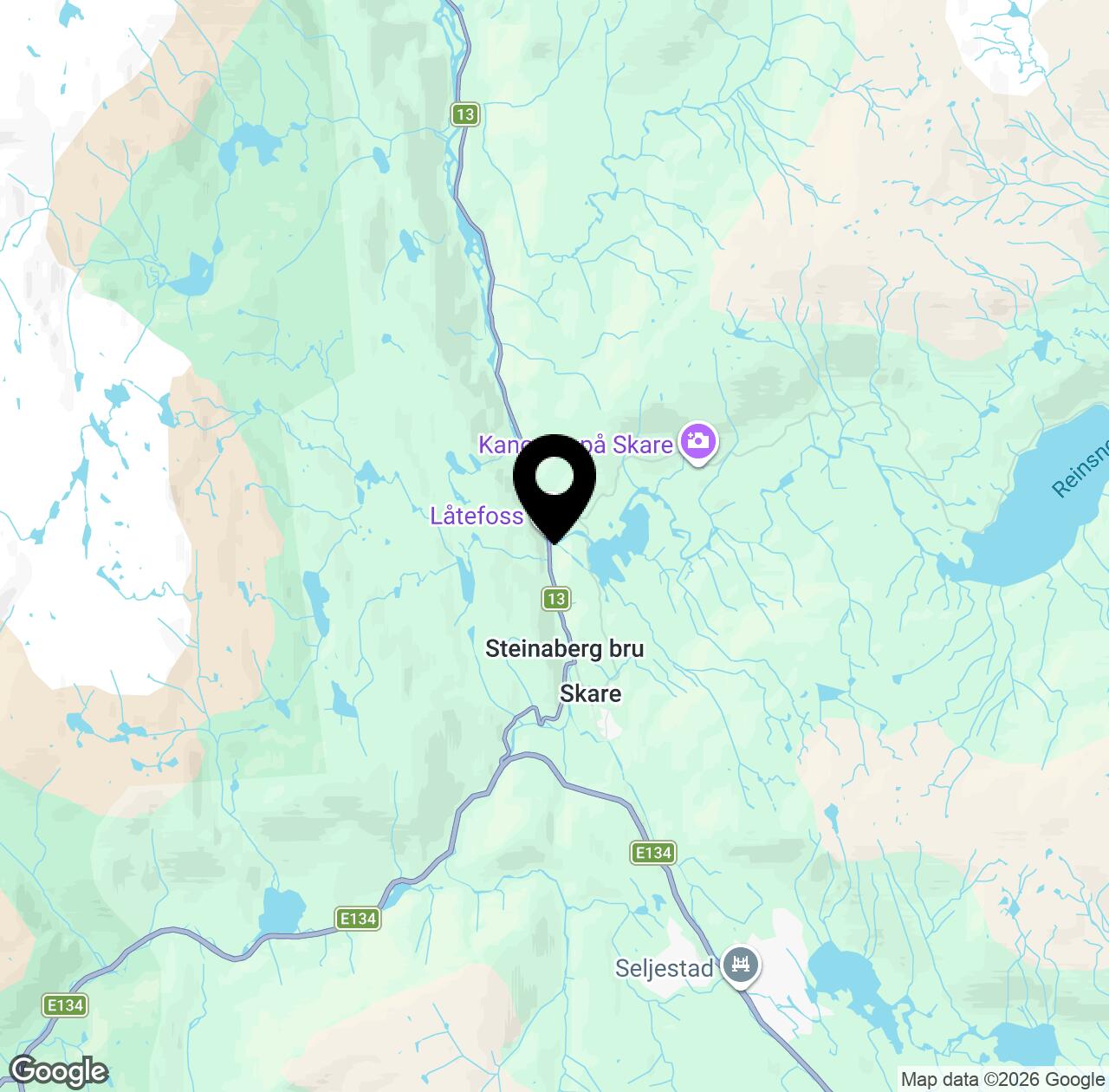 Map preview for Highview Låtefoss