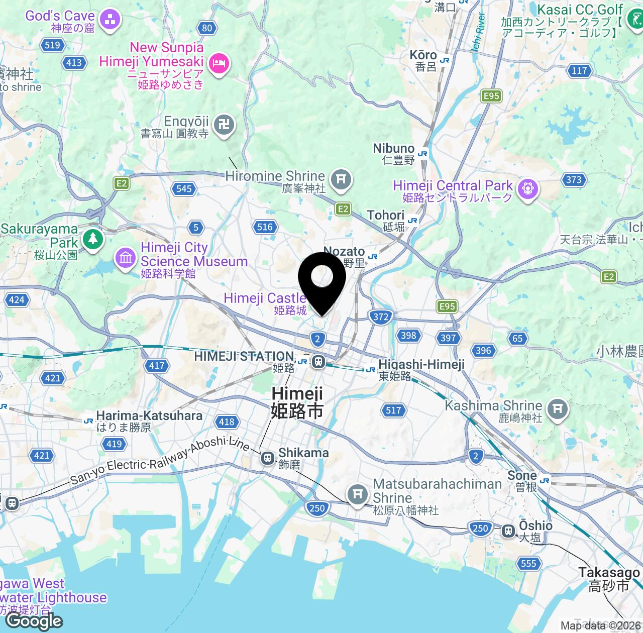 Map preview for Himeji Castle