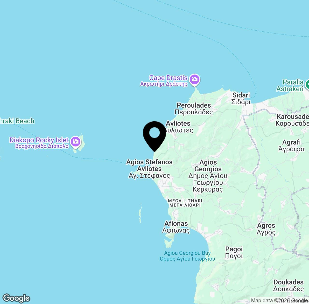 Map preview for Katevasidi Beach