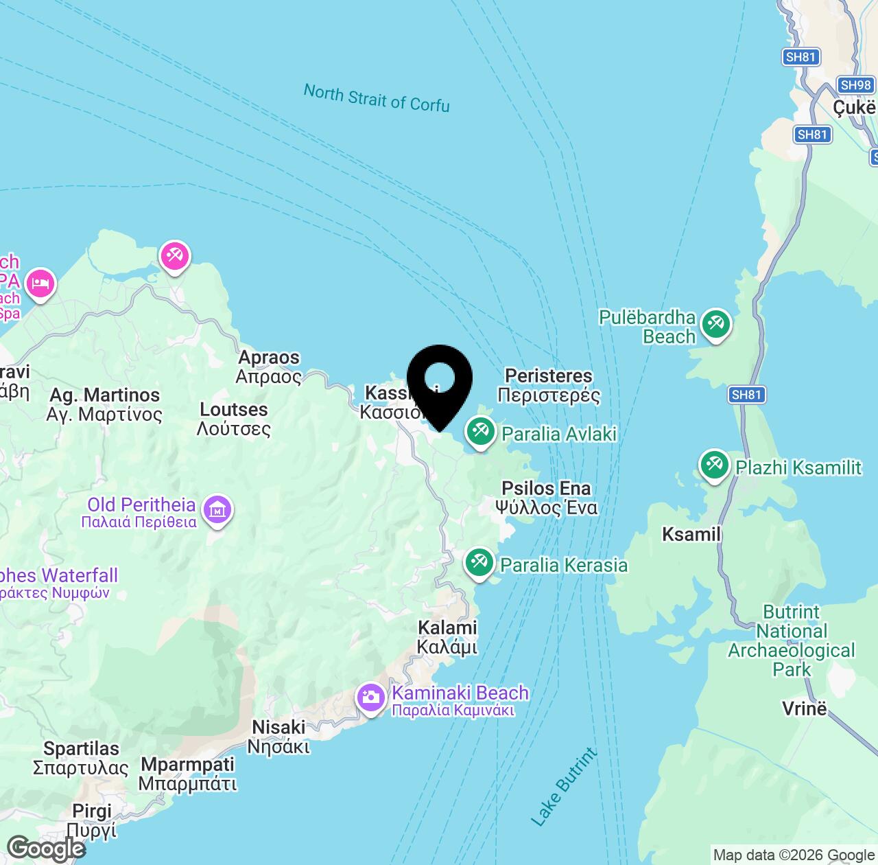 Map preview for Kogevina Beach