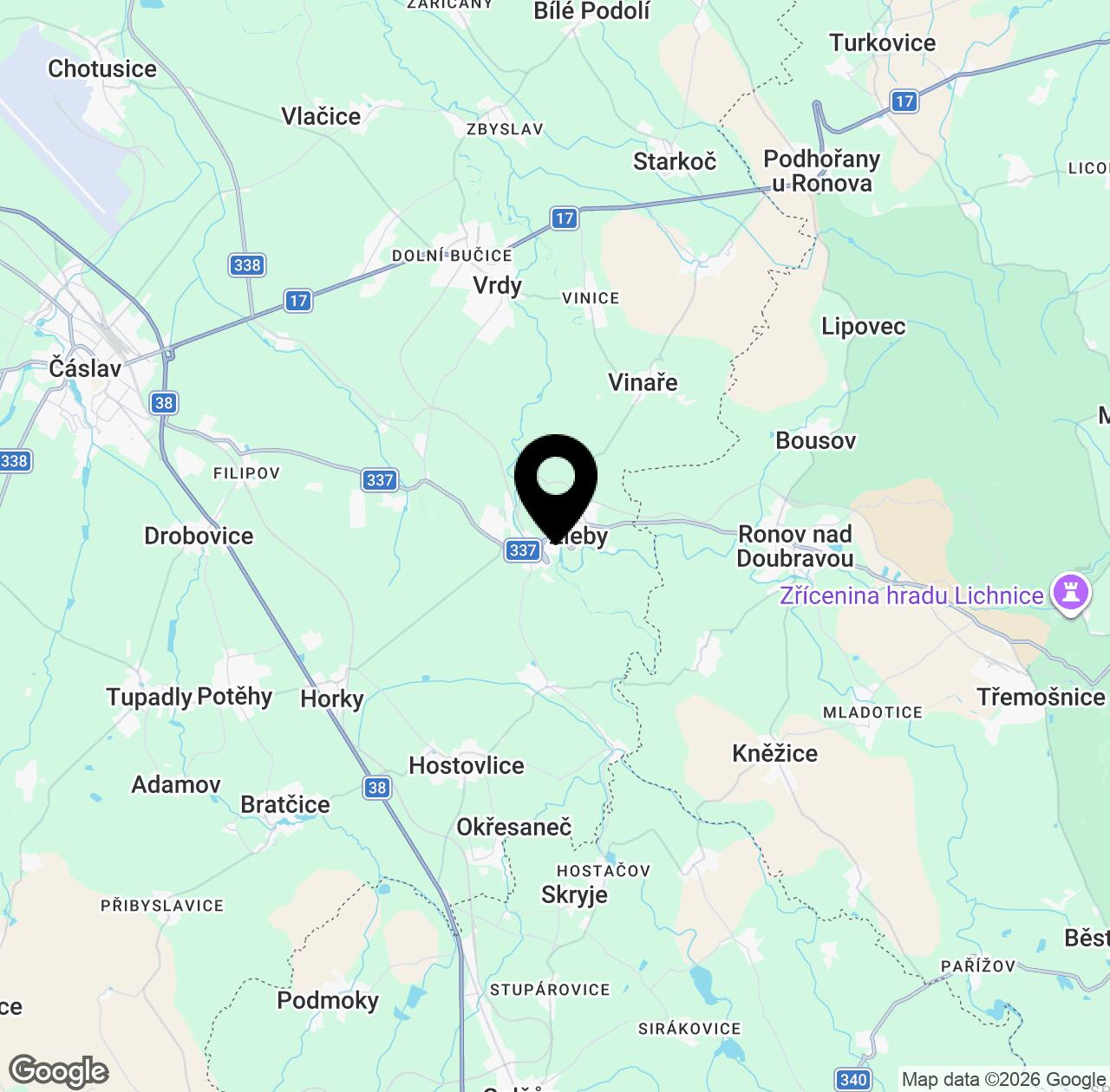 Map preview for Žleby Castle