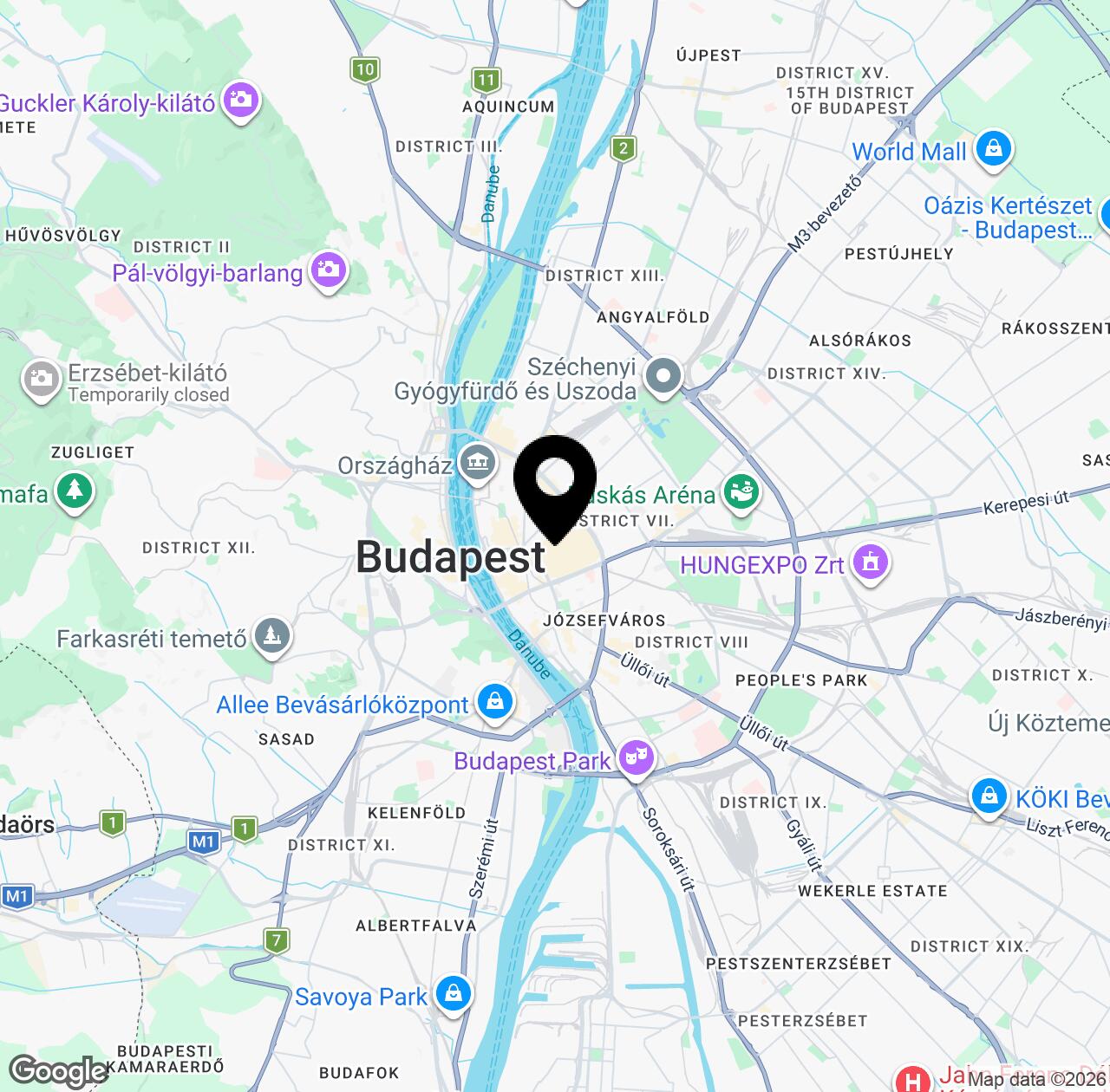 Map preview for Mitico Budapest