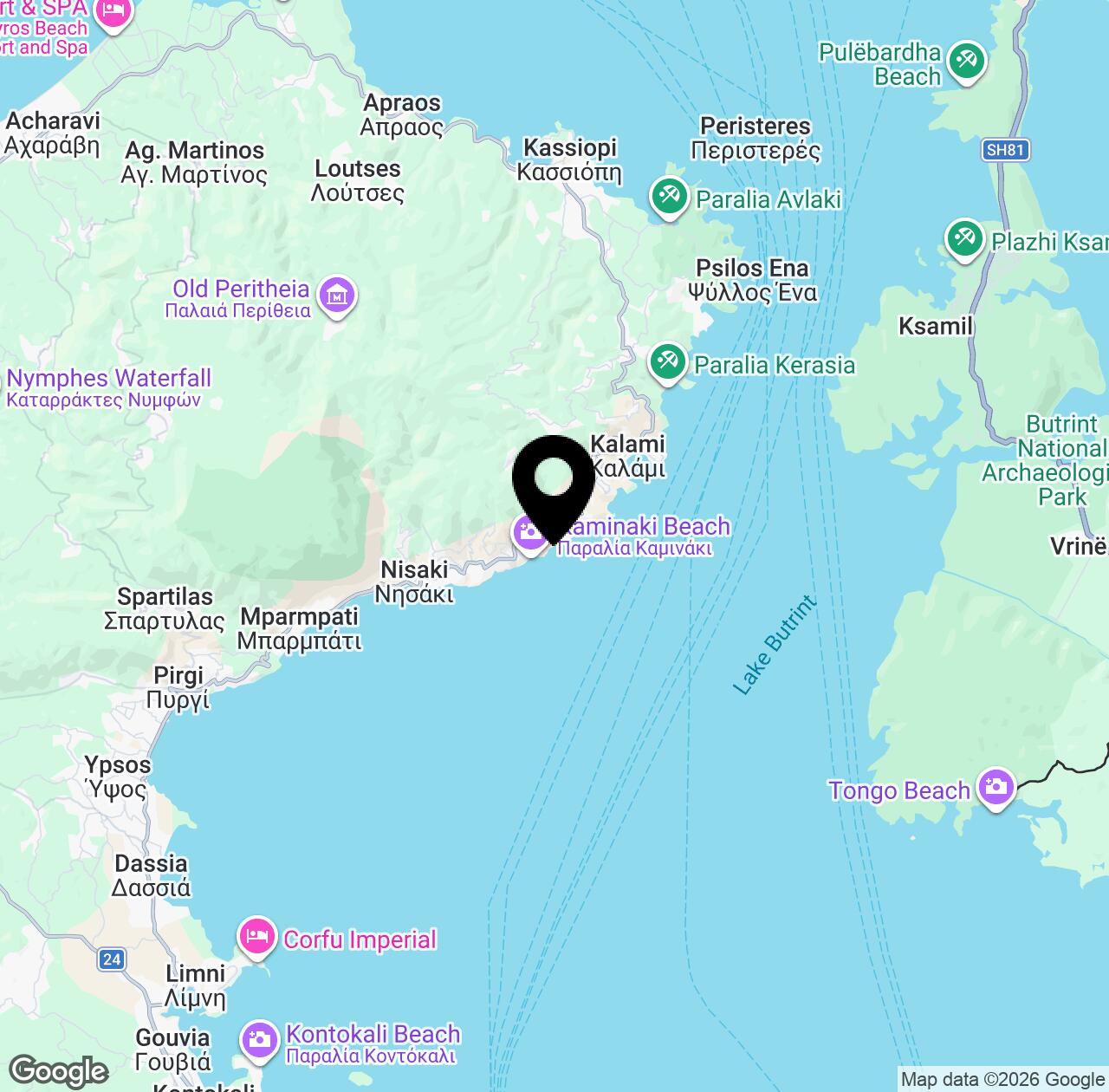 Map preview for Nisaki Beach