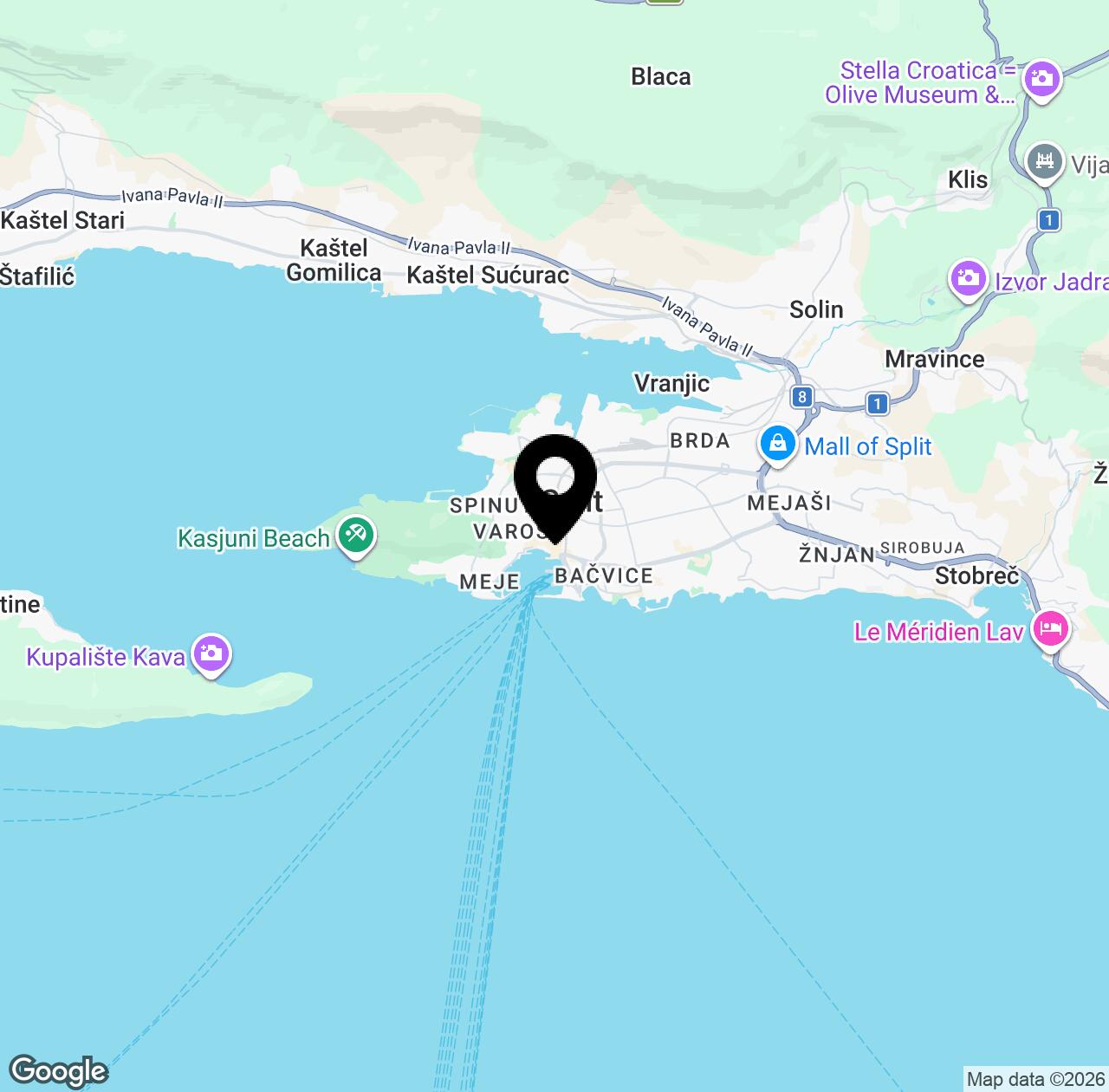 Map preview for Palace of Diocletian