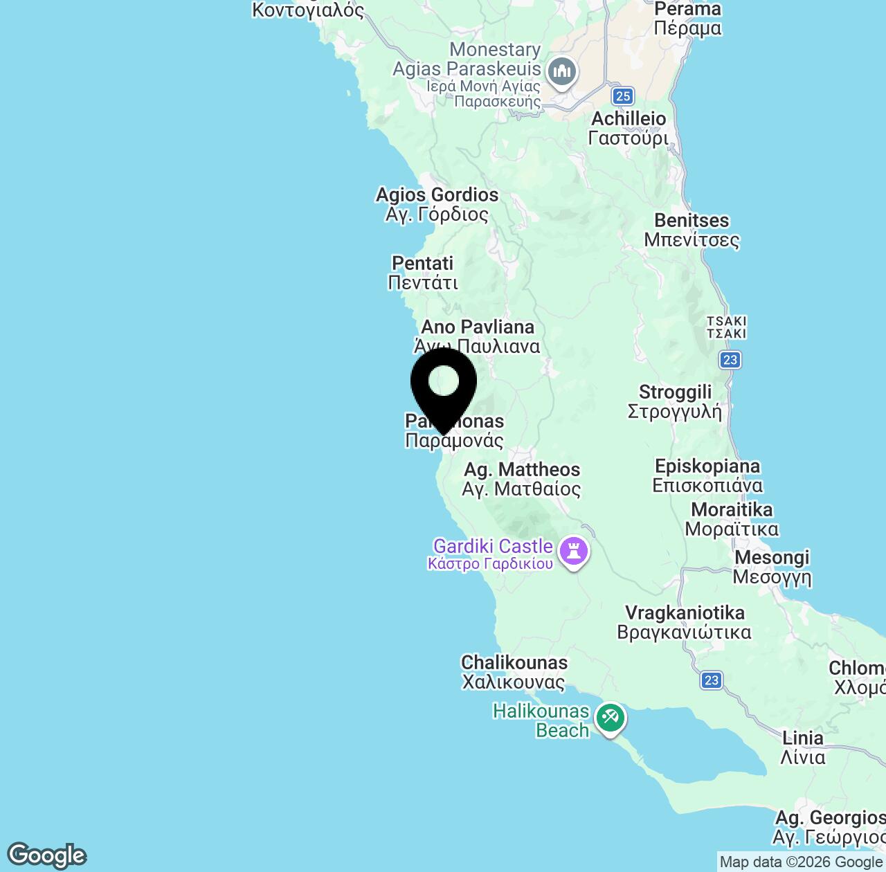 Map preview for Paramona Beach