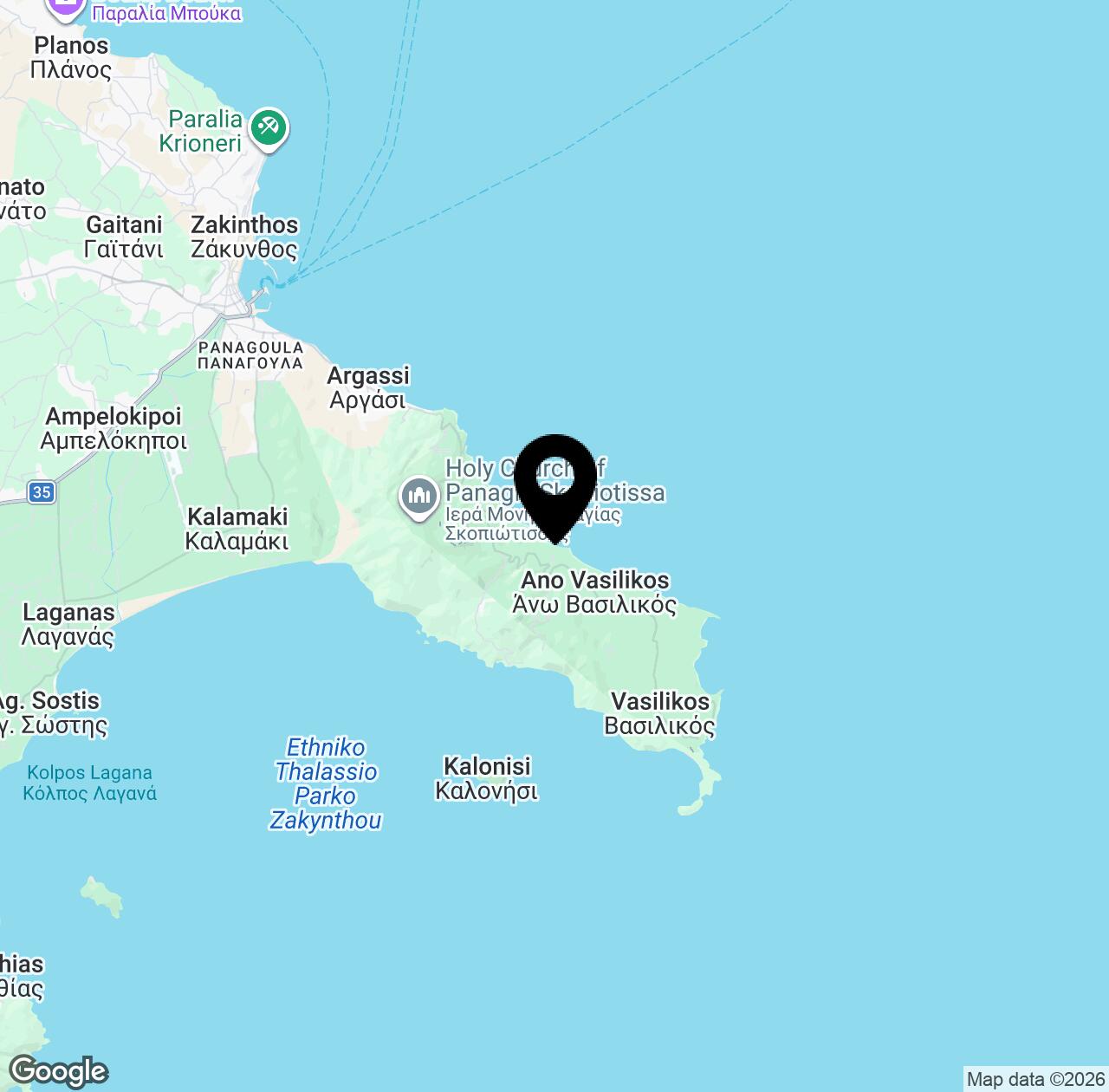 Map preview for Porto Zorro Beach