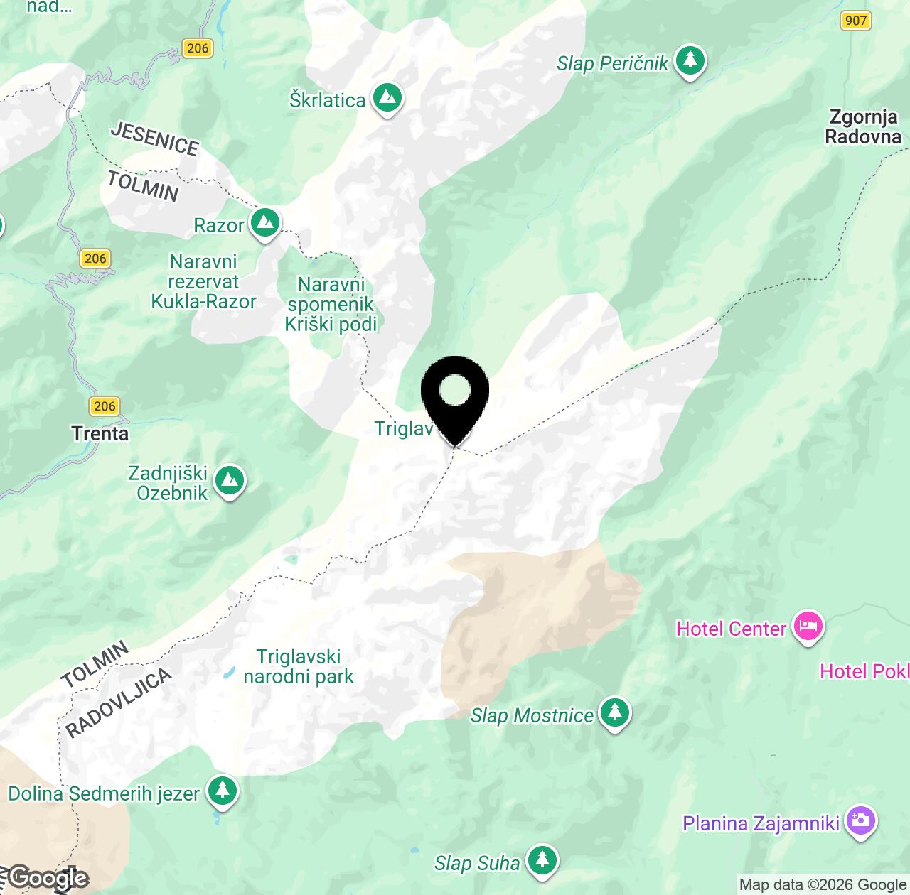 Map preview for Triglav