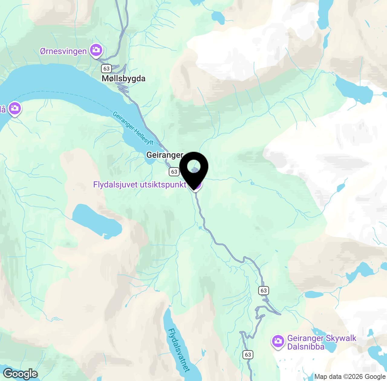 Map preview for View of the Geirangerfjord