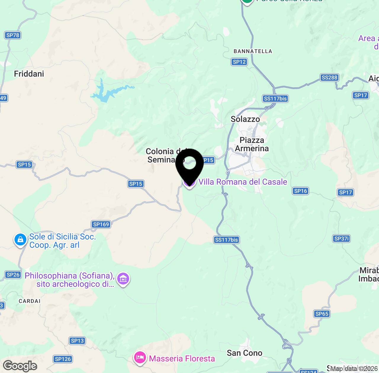 Map preview for Villa romana del casale