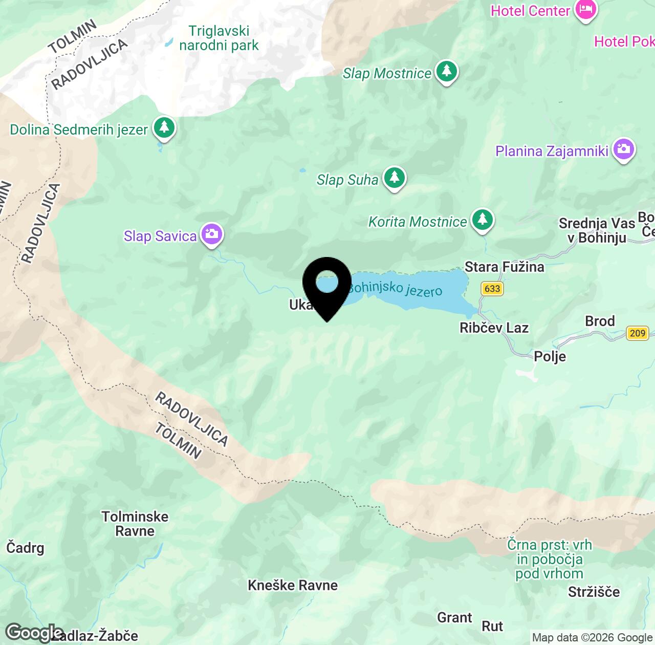 Map preview for Vogel Cable Car