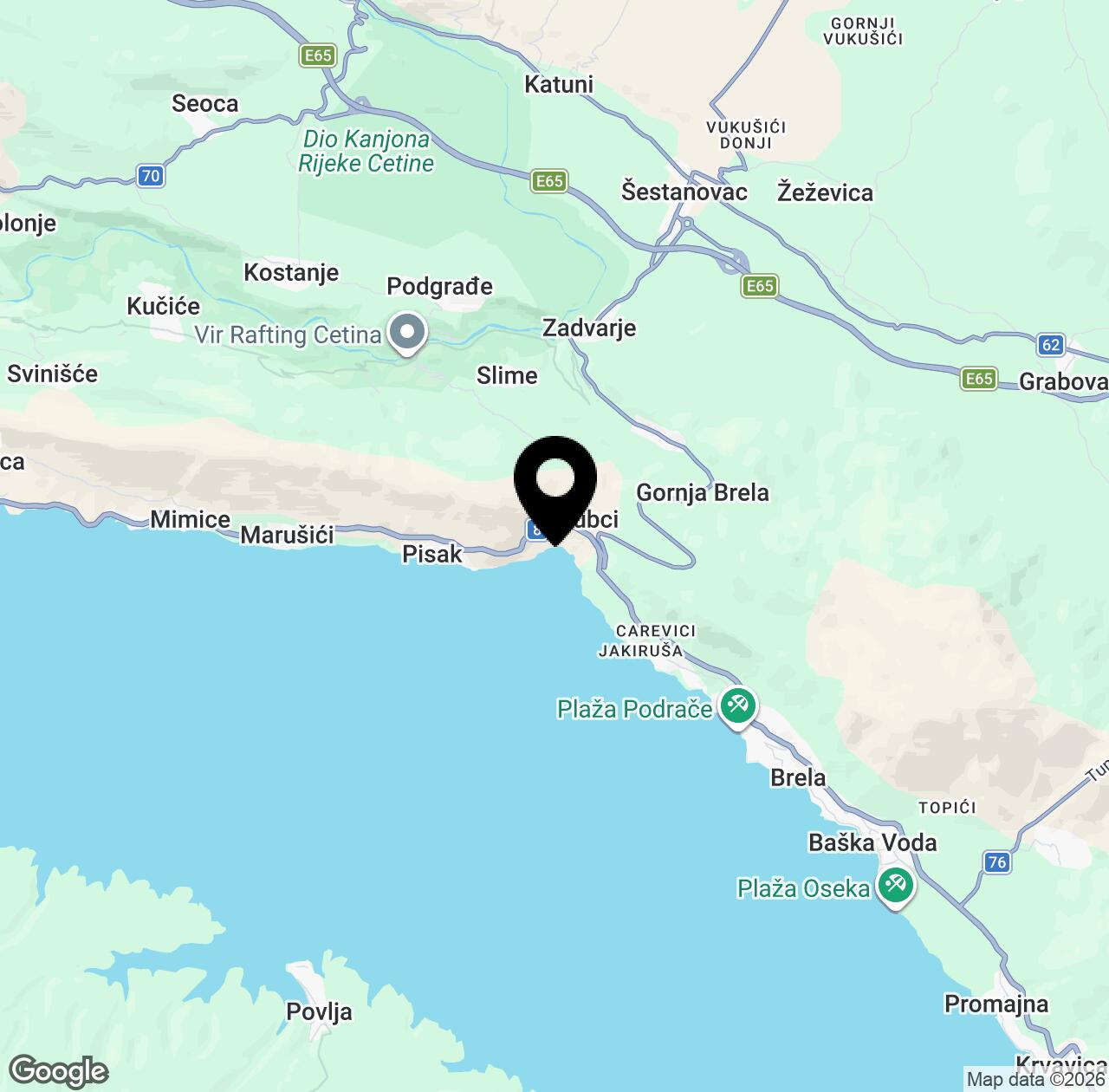 Map preview for Vruja Beach
