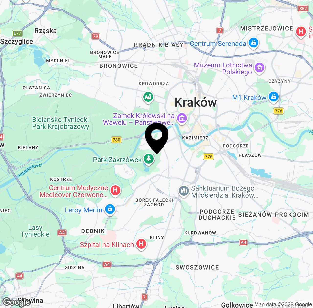 Map preview for Zakrzówek
