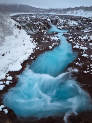 Bruarfoss Waterfall