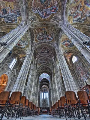 Inside Asti Cathedral