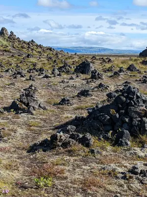 Laufskálavarða Lava Field Cairns