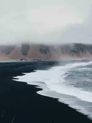 Stokksnes black sand beach