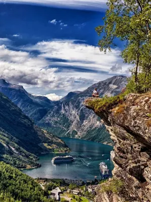 View of the Geirangerfjord