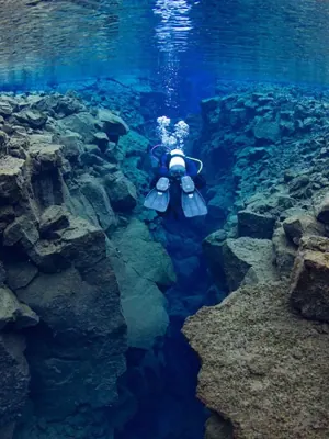 Water-Filled Fissure